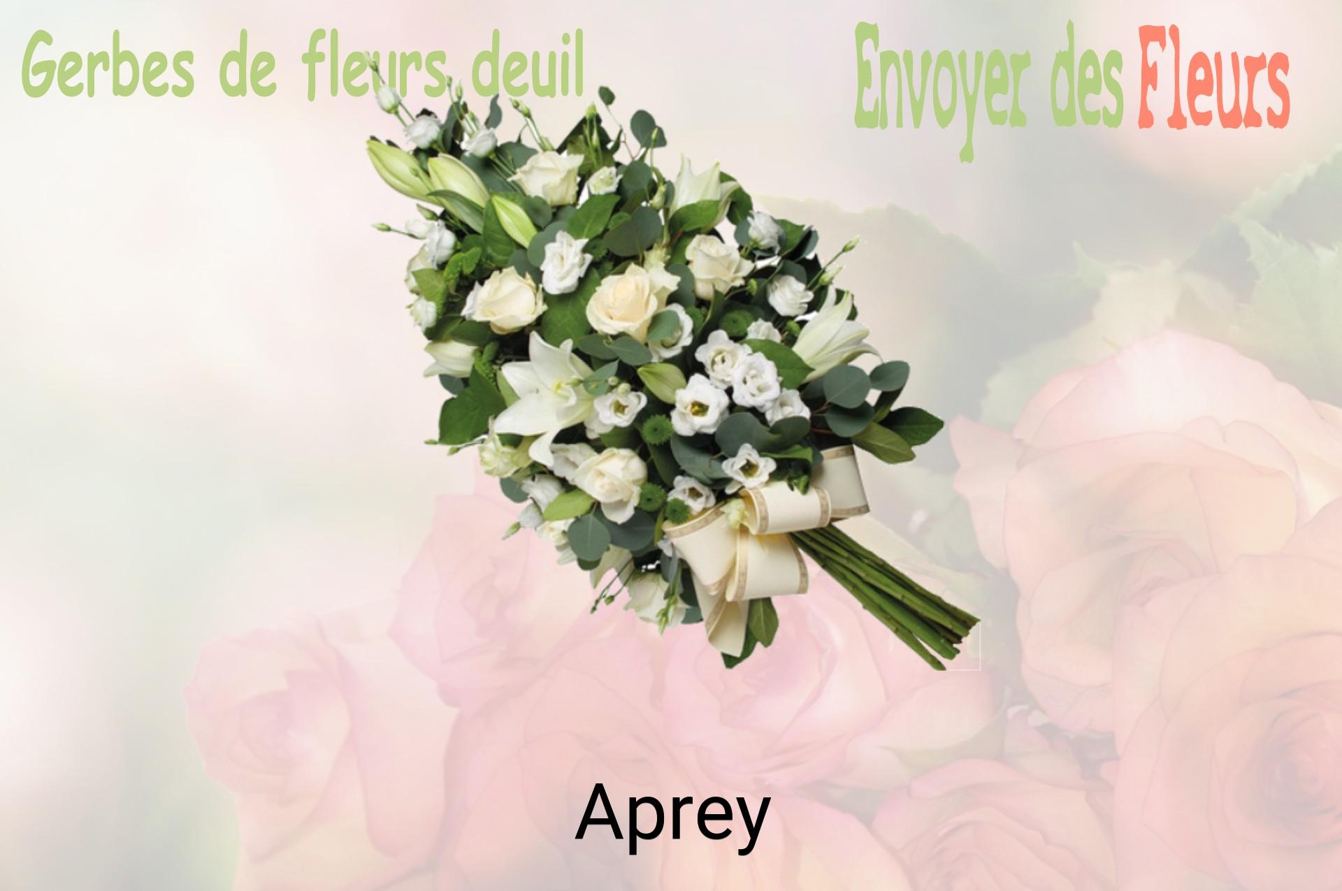 Gerbe de fleurs de deuil livrée à Aprey